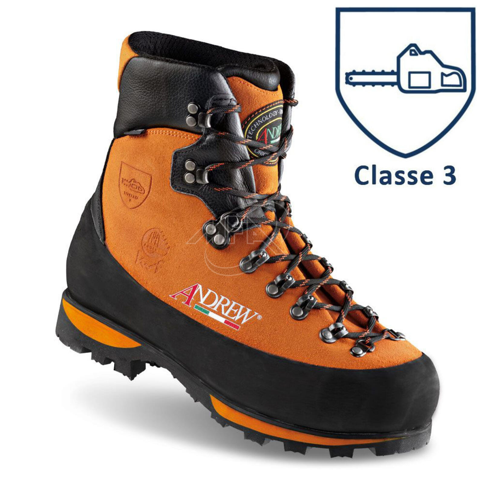 Chaussures Andrew Rozes Wood Sympatex Orange de protection classe 3